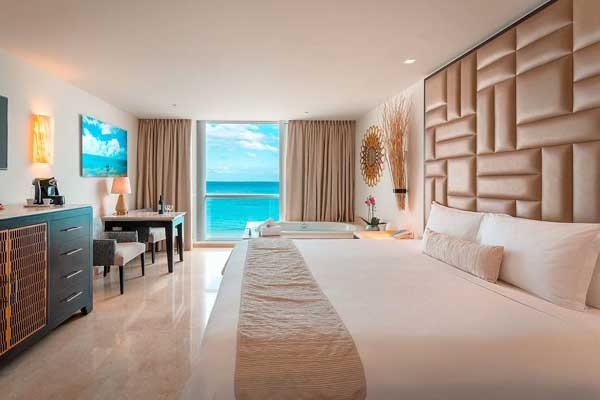 Superior Deluxe Partial Ocean View at Playacar Palace